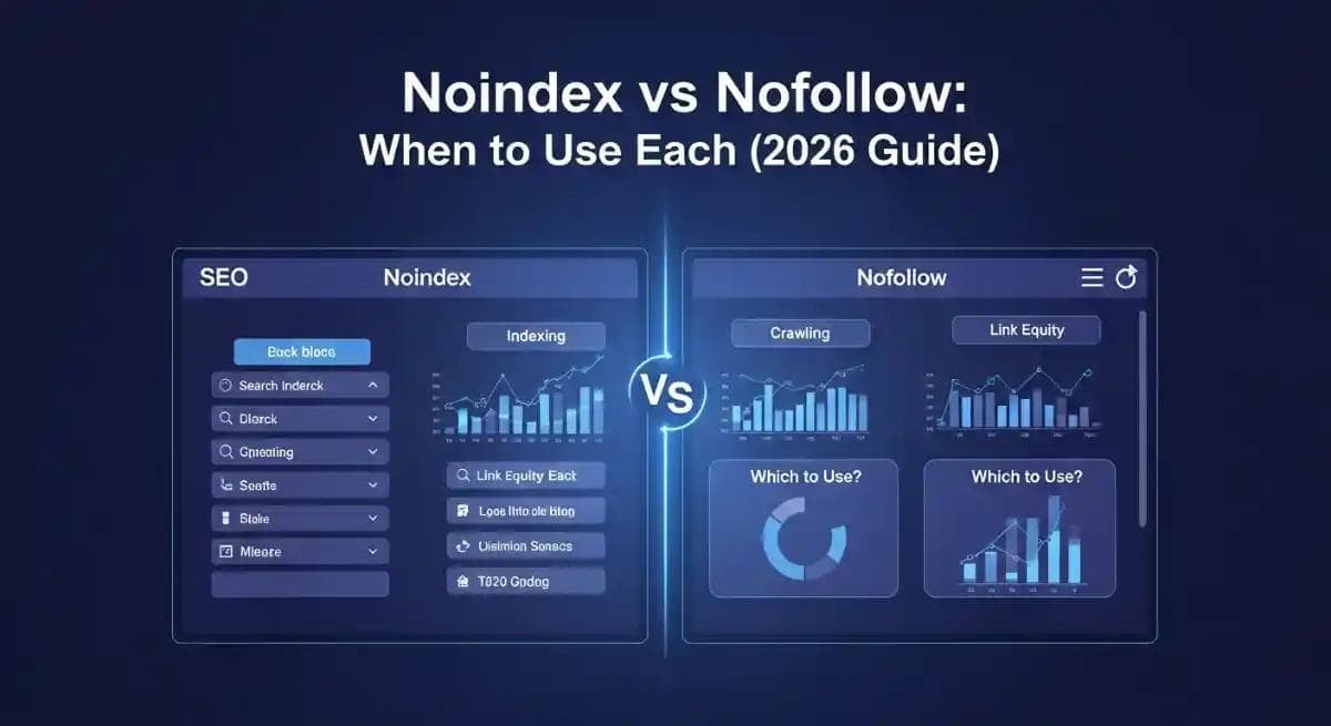 Noindex vs Nofollow: When to Use Each (2026 Guide)