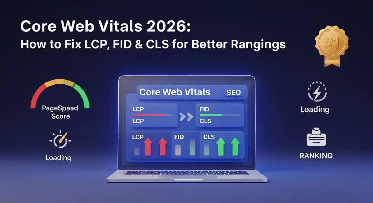 Core Web Vitals 2026: How to Fix LCP, FID & CLS for Better Rankings