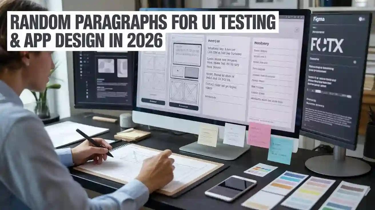 Random Paragraphs for UI Testing & App Design in 2026