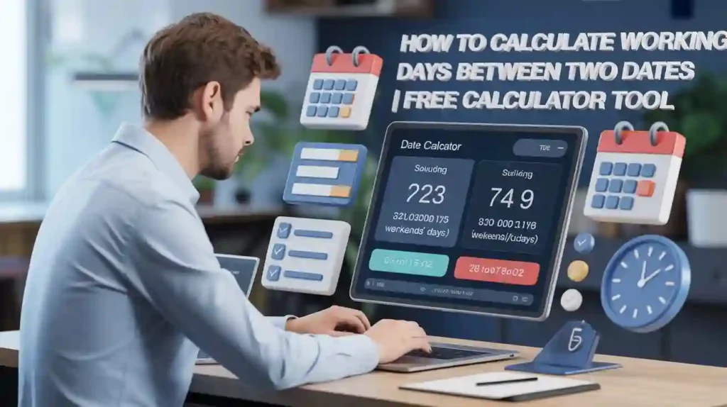 How to Calculate Working Days Between Two Dates Free Calculator Tool