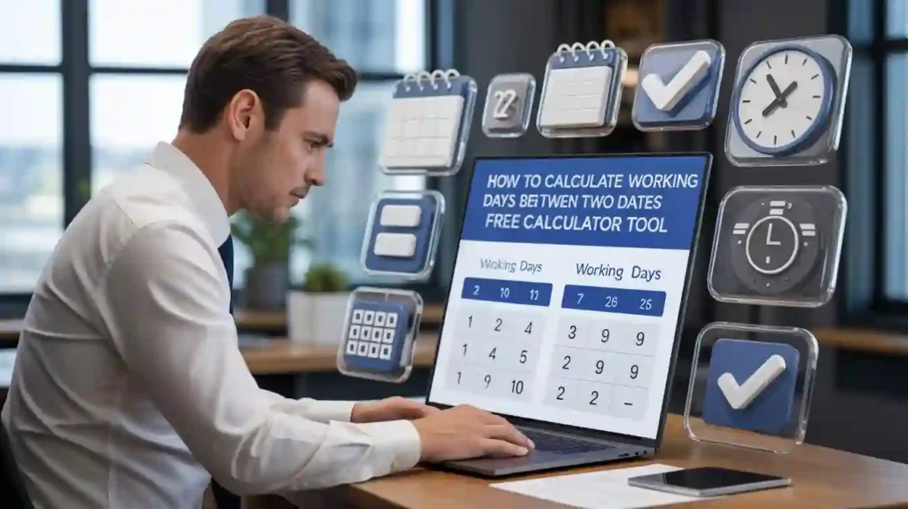 How to Calculate Working Days Between Two Dates Free Calculator Tool