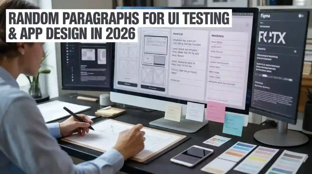Random Paragraphs for UI Testing & App Design in 2026