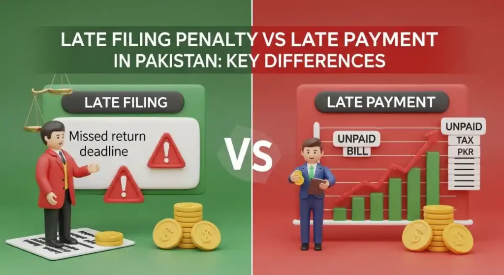 Late Filing Penalty vs Late Payment Penalty in Pakistan Key Differences