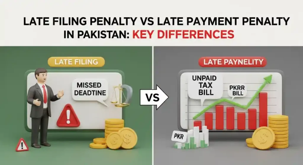 Late Filing Penalty vs Late Payment Penalty in Pakistan Key Differences